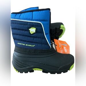 Arctic Shield Blue Black -20°F Insulated Snow Boots Gorpcore Boys 11